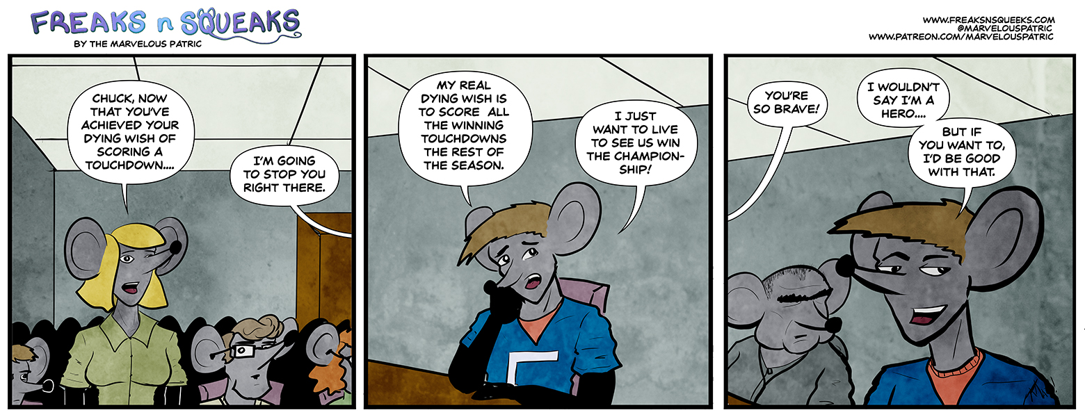 Freaks N Squeaks #2193 – Dying Wish